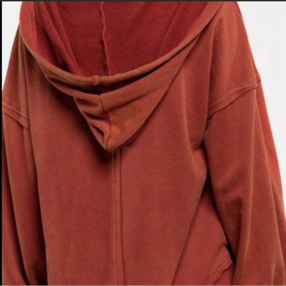 POL Rust Hoodie with White Accents - Picture 5 of 15
